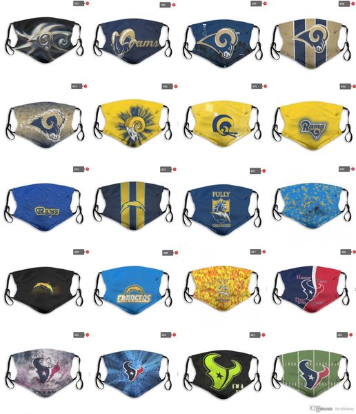 

2020 designer face mask pm2.5 football team mask repeated use dust masks can place mixed orders please leave a message factory price