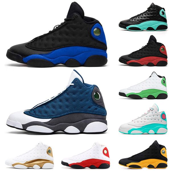 

2020 jumpman high 13 13s hyper royal flint men women basketball shoes black cat playground bred dmp sport sneakers men size 36-47 trainers
