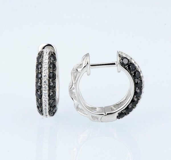 

santuzza silver earrings for women 925 sterling silver stud earrings silver 925 with stones cubic zirconia brincos jewelry01, Golden;silver