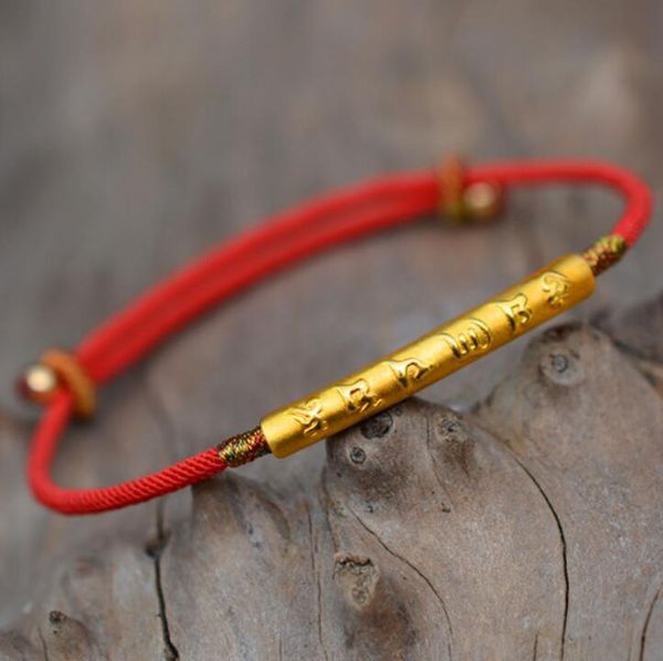 

jewelry s925 sterling silver bracelets for couple handmade gold red strings classic simple bracelets fashion of shipping, Black