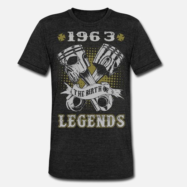 

1963 1963 the birth of legends awesome t shirt men knitted cotton round neck natural fit funny spring autumn letters shirt, White;black