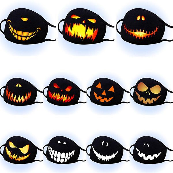 

halloween grimace face masks black cotton mask summer sunscreen and dust printing washable face mask fashion christmas masks reusable