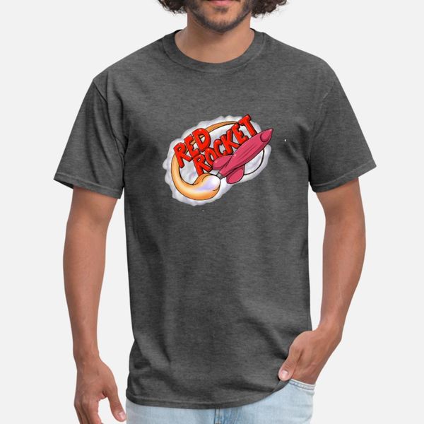 

red rocket t shirt мужчина сумасшедшие 100% хлопок круглого ворота костюм сумасшедших смешной повседневная весна осень урожай