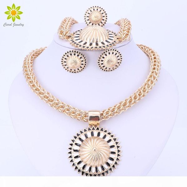 

women costume wedding gold color jewelry sets bridal african nigerian trendy vintage party dubai jewelry sets, Slivery;golden