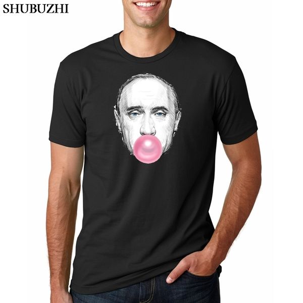 

men's t shirt vladimir putin and bubble gum artsy tee men shubuzhi brand tshirt summer cotton t-shirt for male