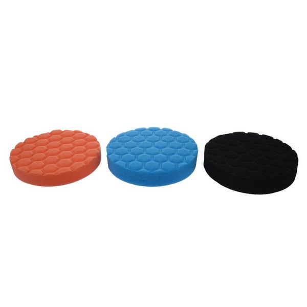 

3x hex-logic buff buffering polishing pad kit for auto car polisher 6 inch