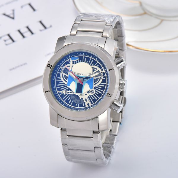 

stainless steel men quartz watch military fashion quality europe automatic date all dial work professional men watch chronograph, Slivery;brown