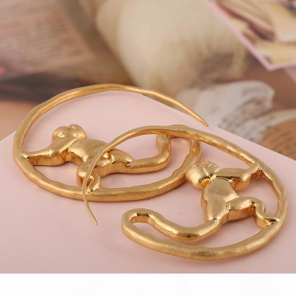 

new style earring hoop in 4.6cm luxury 18k gold plated hollow earrings women charm jewelry ps6628, Silver