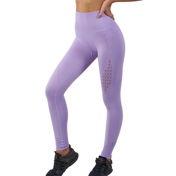 

seamless hollow-out ankle-length sexi suit for fitness wives leggings women high waist legging anti cellulite workout leggins, Black