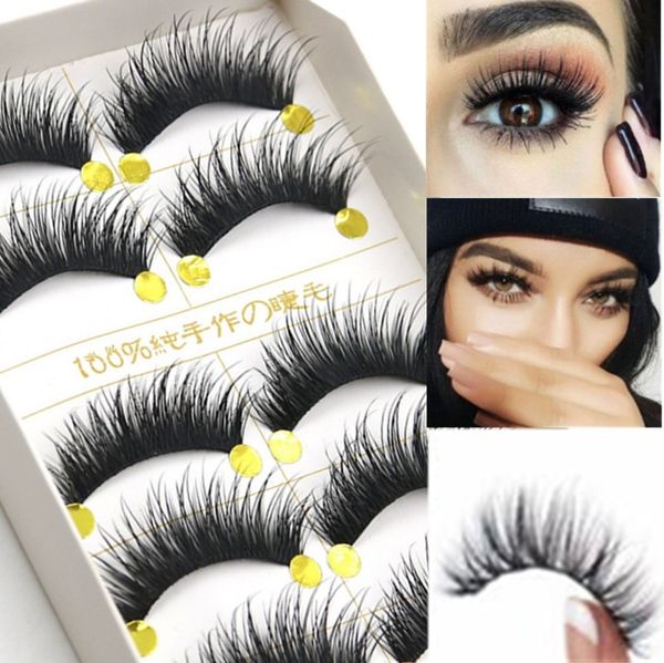 

10 pairs natural false eyelashes fake lashes long makeup 3d mink lashes extension eyelash mink eyelashes for makeup beauty tools