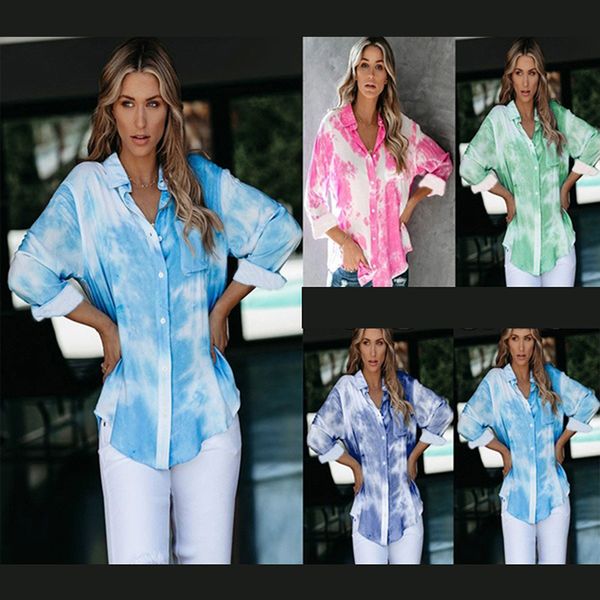 

women blouses 2020 autumn elegant long sleeve print v-neck chiffon blouse female work wear shirts plus size 2xl, White