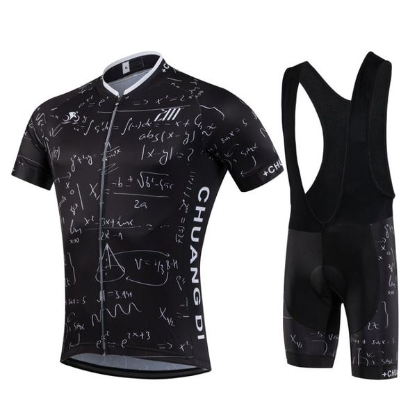 

racing sets breathable 2021 geometry short sleeve cycling jersey bib shorts set bike bicycle clothes pants,gel pad,quick-dry, Black;blue