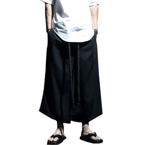 

men's pants hip hop mens trousers men pontalon homme pantalon streetwear wide leg, Black