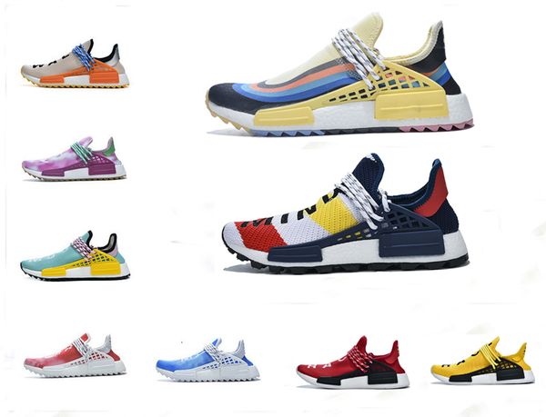 

sale nmd human race pharrell williams men women know soul infinite species solar pack mother mens designers shoes sneakers running shoes, Black