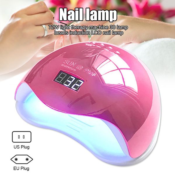 

nail dryer uv led lamp light gel polish nail art curing manicure machine 72w