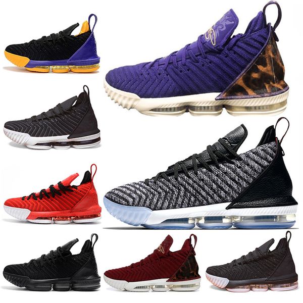 

classic 16s men basketball shoes 16 king court purple oreo fresh bred triple black grey mens trainers sports sneaker shoes size 7-12 casual
