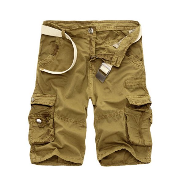 

tooling calf-length cargo mens shorts multi-pocket solid men beach capris selling cotton large size 4 b6su, White;black