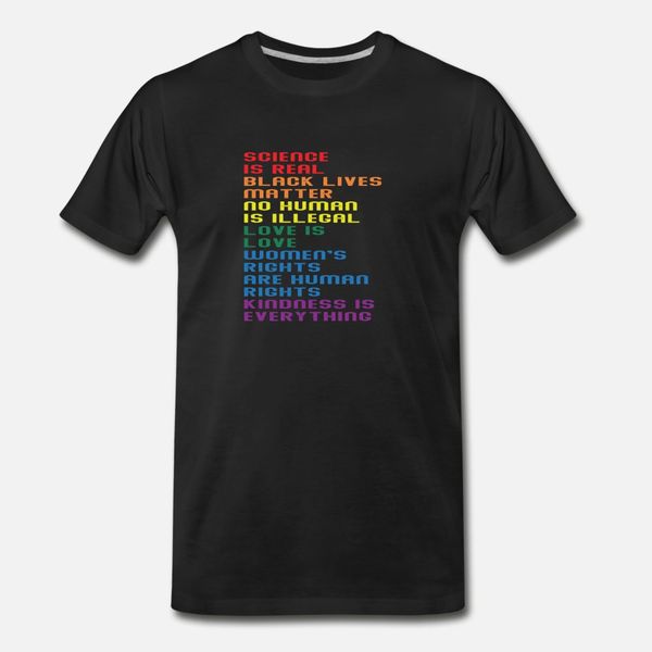 

science is real black lives matter lgbt t shirt men design short sleeve plus size 3xl outfit famous humor summer style unique shirt