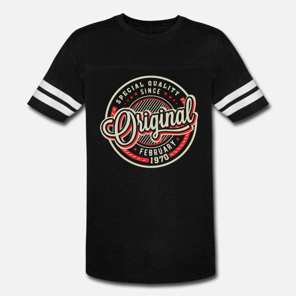 

special quality since february 1970 t shirt men designs tee shirt plus size 3xl leisure gift new fashion spring letter shirt, White;black