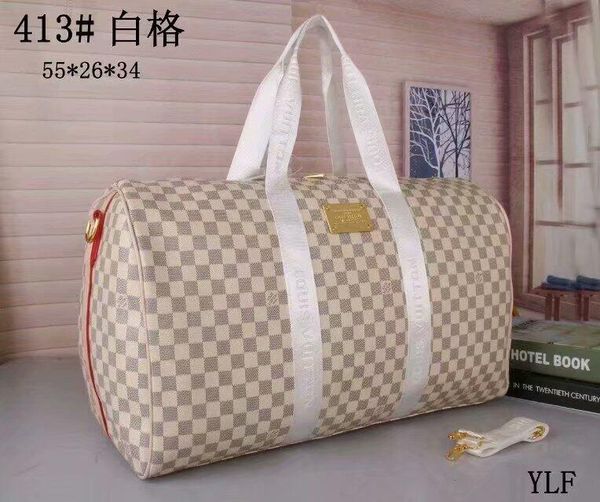

2020 men duffle bag women travel bags hand luggage luxury designer travel bag men pu leather handbags large cross body bag totes a4