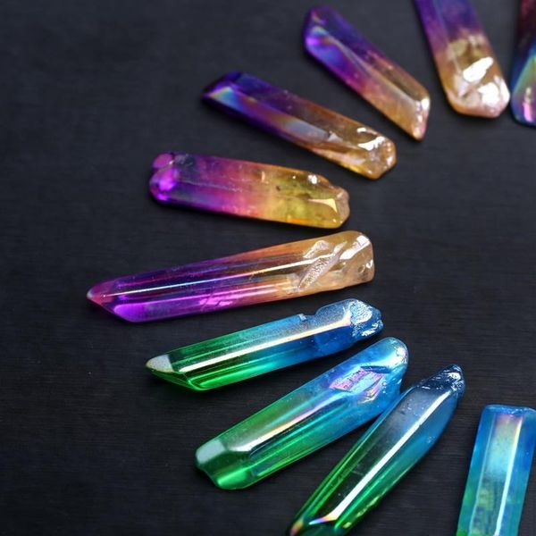 

горячие chakra оптовой продажи 50pcs рэйки новое healing cure природные палочки камень очки кварцевый кристалл кристалл hjt красочные sell p