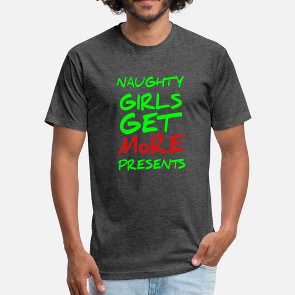 

naughty girls get more presents funny christmas t t shirt men personalized tee shirt s-3xl normal famous building summer standard shirt
