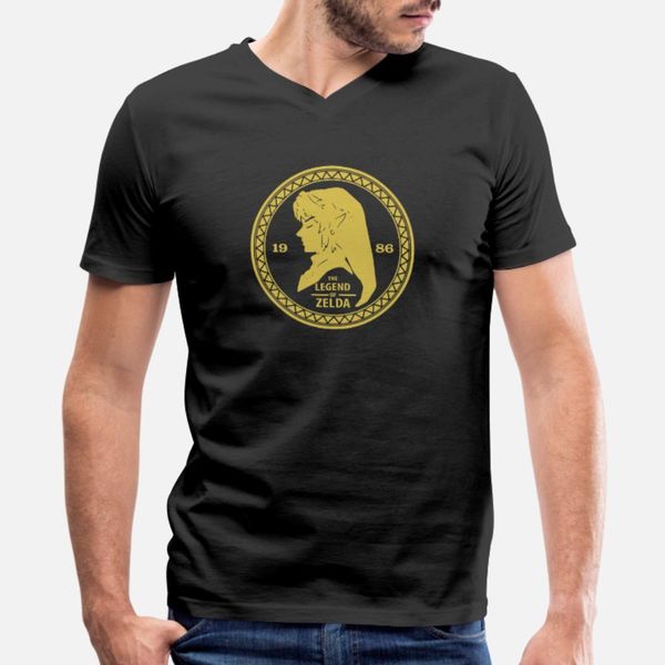 

the legend of zelda 1986 t shirt men designing cotton round neck pictures graphic humor spring novelty shirt, White;black