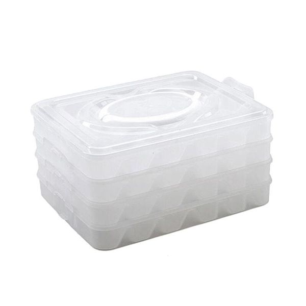 

holder keeping stackable organizer fresh container portable box layers four dumpling storage refrigerator udigg home2001