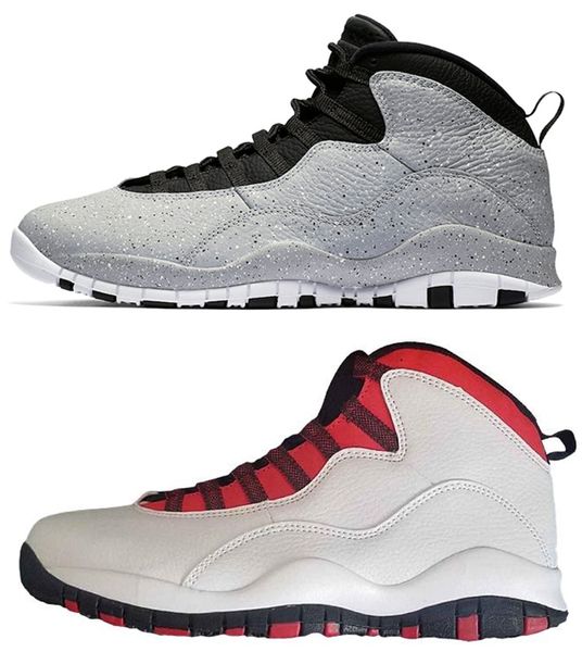 

new cement  10s mens basketball shoes westbrook i m back bobcats chicago cool grey powder blue steel grey black sports sneakers shoes