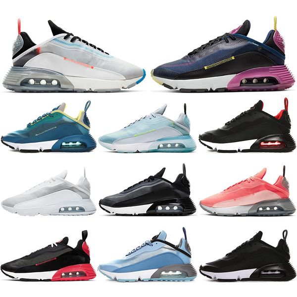 

with socks 2090s men women running shoes white with black symbol duck camo light blue lava glow mens trainers sports sneakers 36-45, White;red