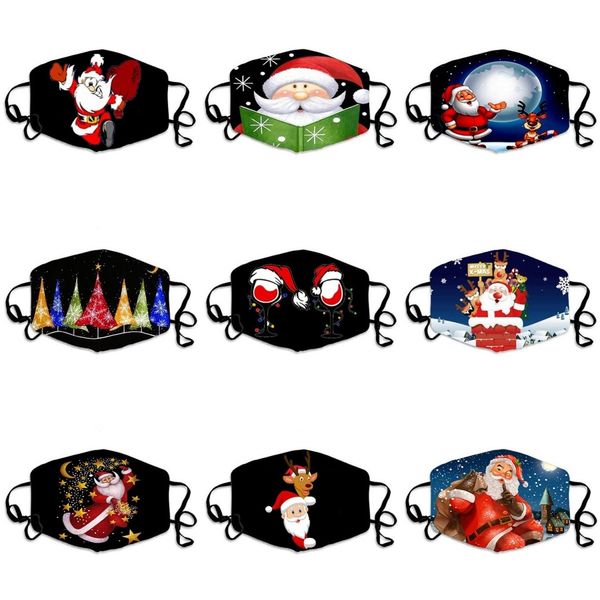 

new face prective mask ultraviolet-proof dustproof riding cycling sports cartoon print mouth masks men women outdoor respirator#945, Black