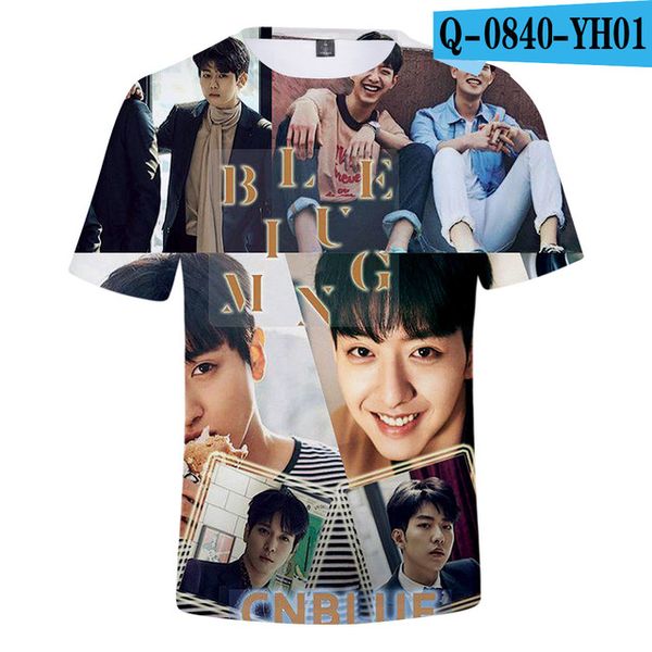 

kpop cnblue summer korean k-pop 3d print shirts humor comics harajuku men clothing