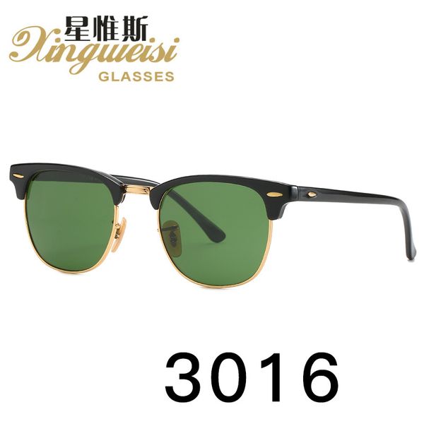 

sun glasses polaroid tr90 half frame pchromatic long face anti-uv goggle uv400 fashion show anti-reflection 100, White;black