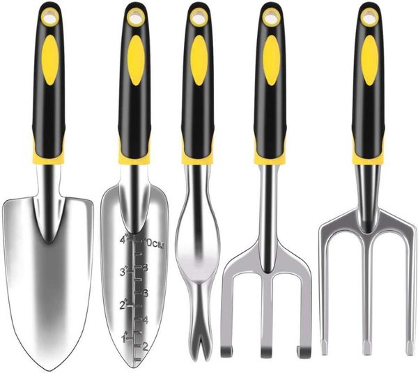 

garden tool set stainless steel tool set planting tools weeding fork trowel soil scoop cultivator