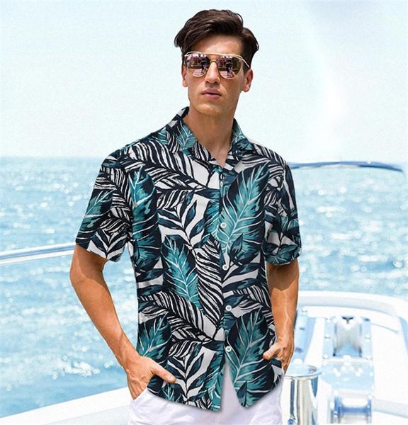 

summer beach рубашки мужские дизайнерские повседневный мода коротким рукавом топы mens гавайский праздник духа, White;black