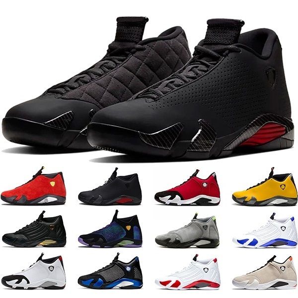 

14 14s jumpman basketball shoes gym red black red candy cane doernbecher mens trainers sports sneakers size 40-47