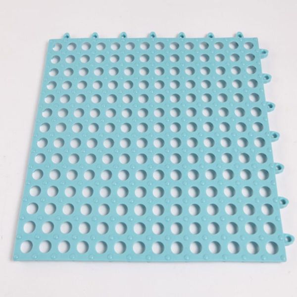

green bathroom floor mats with holes, hydrophobic and non-slip rubber floor mats