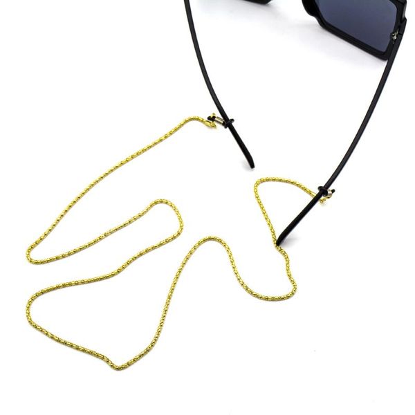 

new desigh gold color eyeglasses sunglasses reading chain metal simple women men eyewear accessories cord holder neck strap rope, Silver