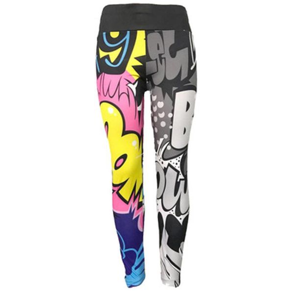 

йога голографического цвета workout женщины поножей 3d graphic полных печатные спортивные брюки женская бесшовное exercise брюки # bl3, White;red