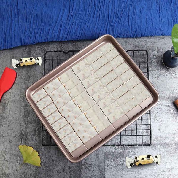 

kitchen tool diy cutting carbon steel nougat mould non stick baking sheet pastry