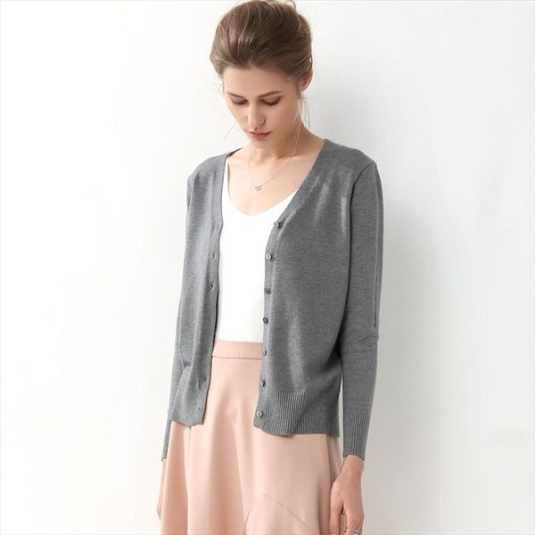 

женщины кардигана осеннего пальто тонкая короткая полная длинный рукав v шеи случайного трикотаж однобортных мод весны вершина, White;black