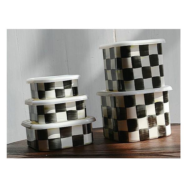 

classic white black storage box kitchen storage jar with lid seamless boxes snack organizer