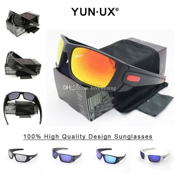 

yun`ux custom outdoor sunglasses men yu9096 polarized iridium lens sun glasses with retail package ing, White;black