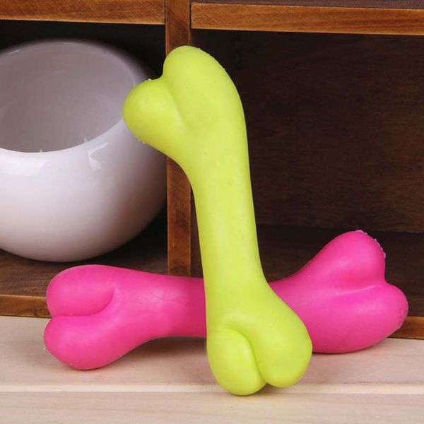 

dog puppy pet heavy duty rubber bite fetch chew play bone toy 1pcs sell hot