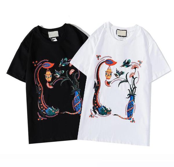 

20ss summer t shirts for mens women tee shirts with letters patterns fashion casual pullover t-shirt mens clothing s-2xl, White;black