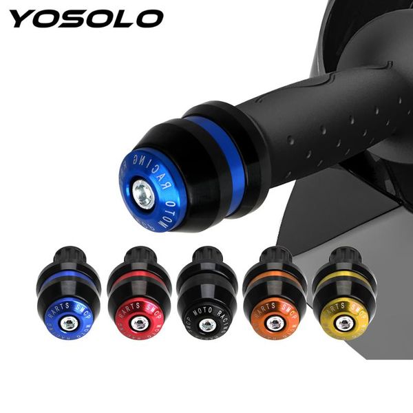

yosolo 1 pair cnc weight slider aluminum alloy handlebar grips block motobike decors handle bar cap end plugs