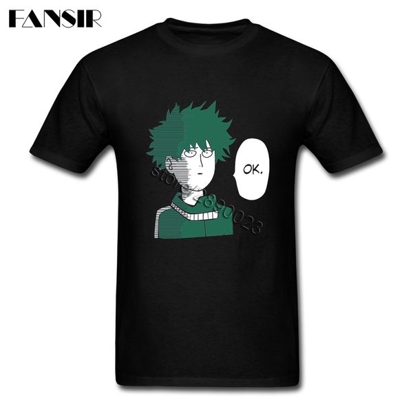 

ng men's t-shirts deku mashup one punch man short sleeve 100% cotton o neck t shirt for teenage camiseta