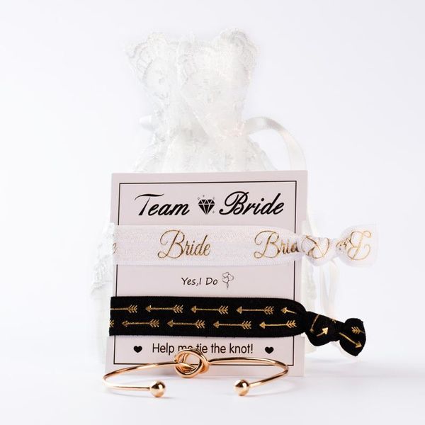 

gift elastic band bracelet favors for team bride wedding souvenir for bride