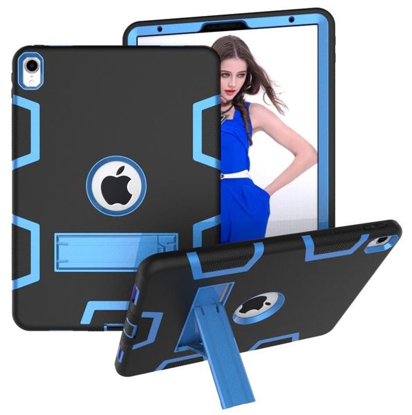 

cgjxs3 in 1 tpu pc hybrid robot armor shockproof kickstand stand case for ipad 2 3 4 5 6 air pro 10 .5 11 9 .7 2017 2018 mini mini5