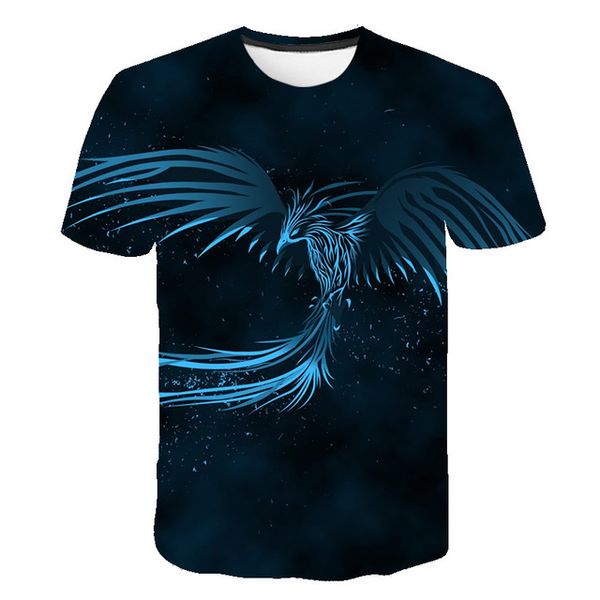 

animal printed summer for 3d print shirts kawaii comics oversized men clothing